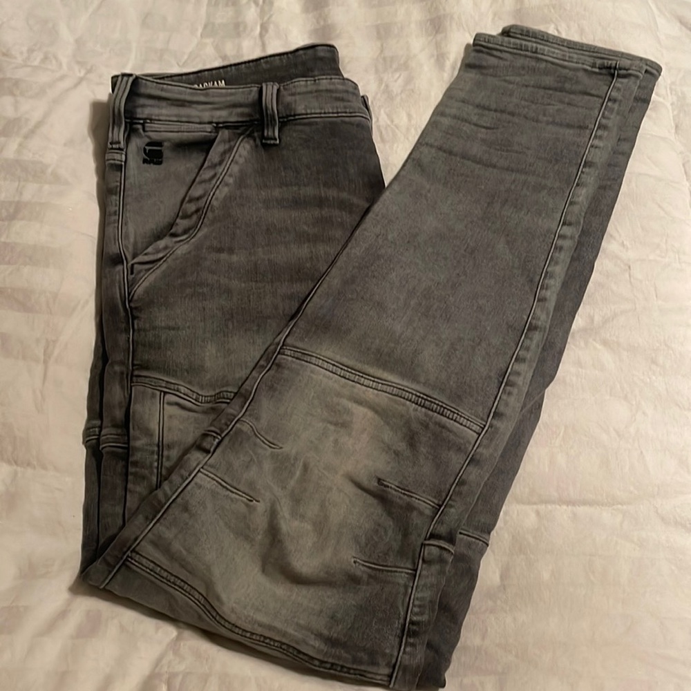 Black grey GStar Raw Rackam skinny